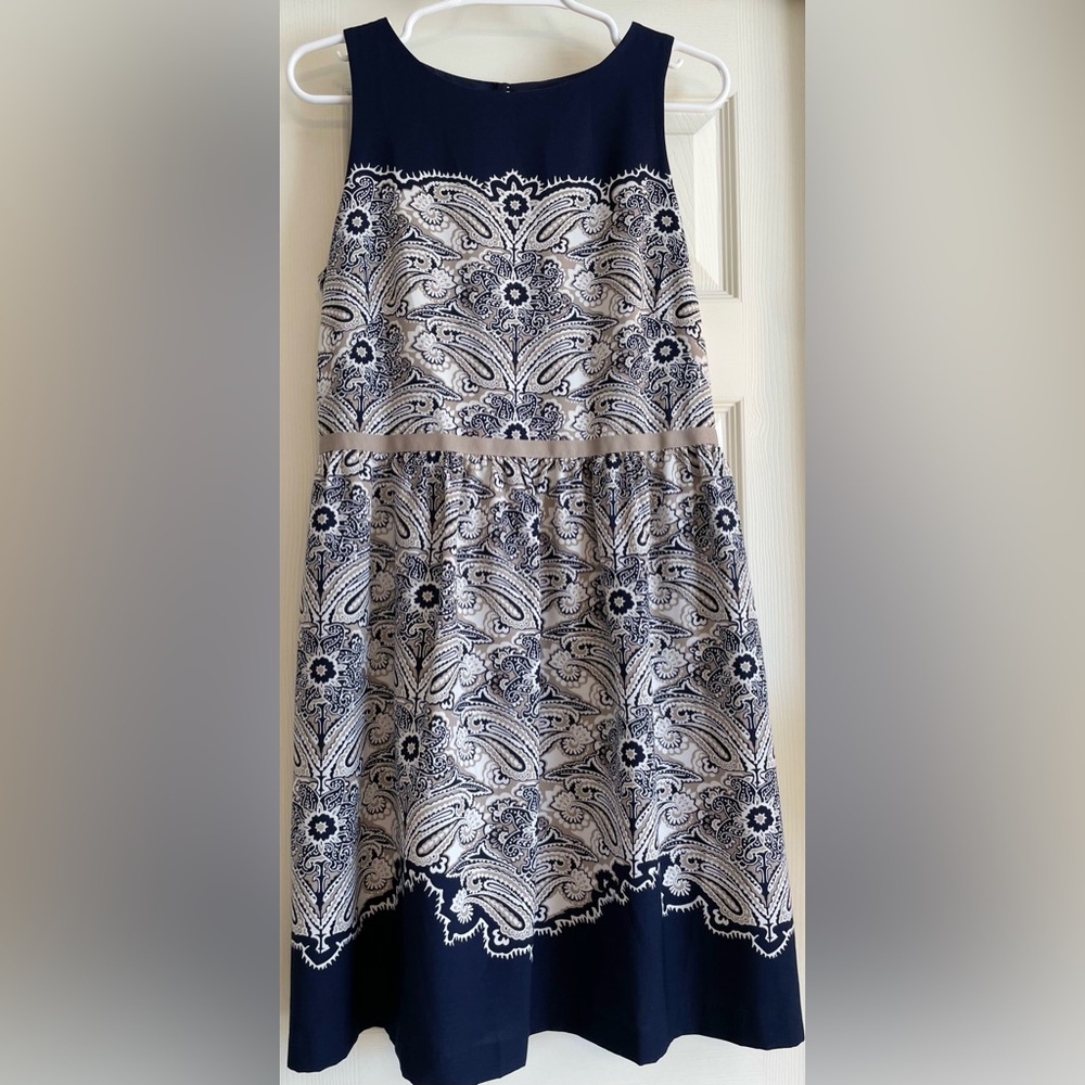 Ann Taylor Loft Dress Sleeveless Navy Size 8P